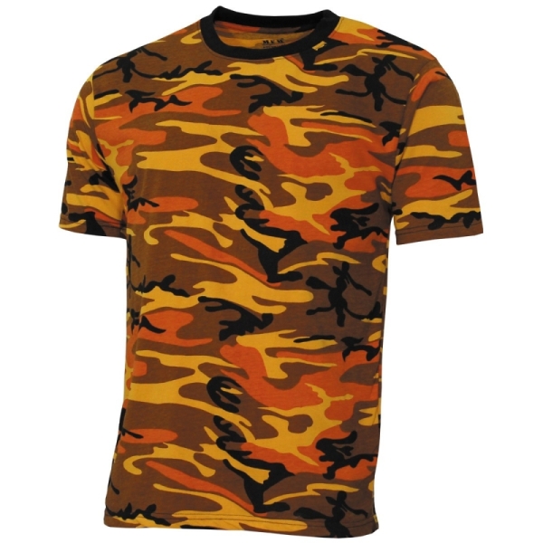 T-Hemd - Orange-camo