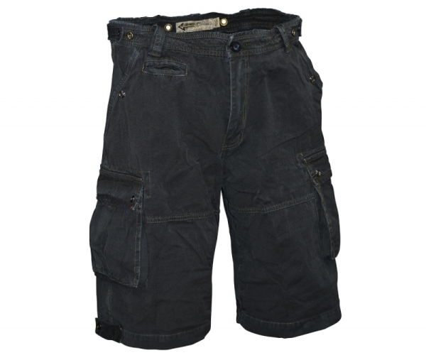 Cargo Short Vintage Safari - schwarz