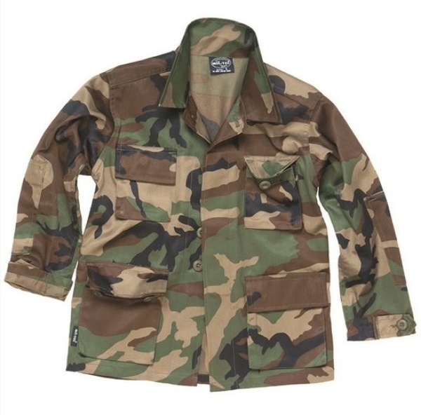 Kinder US BDU JACKE - WOODLAND