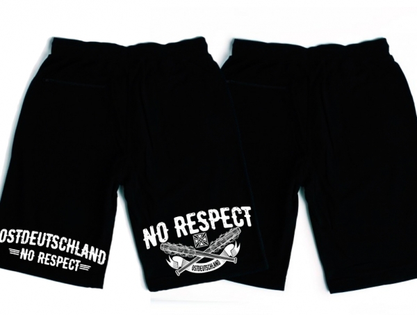 Short - Ostdeutschland - No Respect - schwarz/weiß