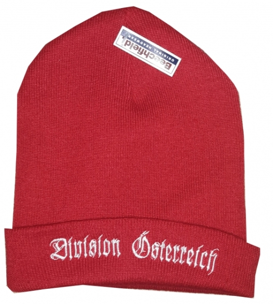 Mütze - Division Österreich - rot