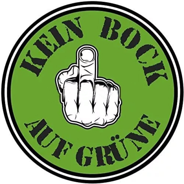 Autoaufkleber - Kein Bock auf Grüne - 15cm