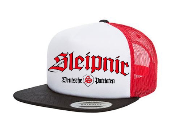 Cap Sleipnir Deutsche Patrioten - 3-Tone - schwarz/weiß/rot - Trucker Cap