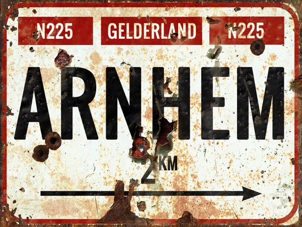 Blechschild - 12x18cm - Arnheim / Arnhem