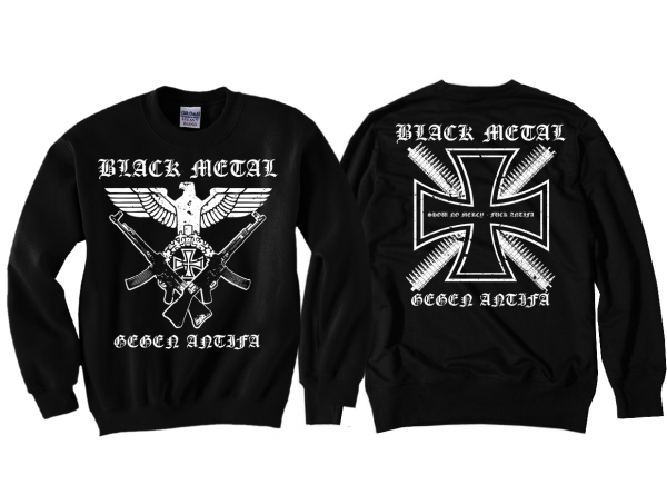 Pullover - Black Metal - Gegen Antifa - Motiv 2