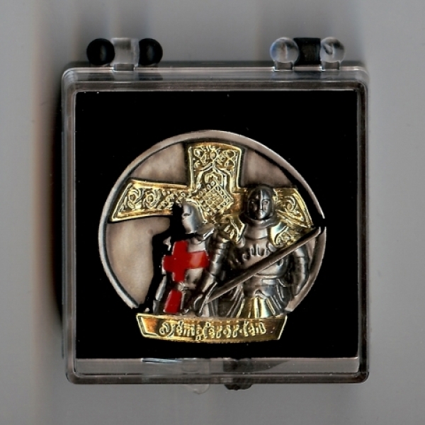 Pin - Templer Kreuzritter mit Geschenkbox