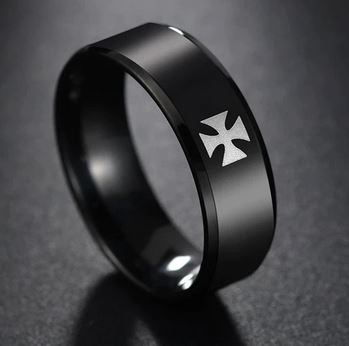 Ring - Eisernes Kreuz - schwarz