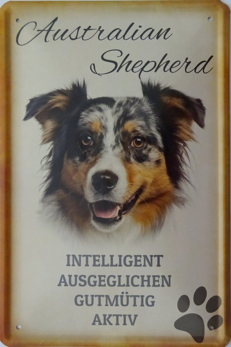 Blechschild - Australien Shepherd - K045 (406)