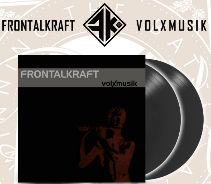 FRONTALKRAFT - VOLXMUSIK - DOPPEL LP - schwarz