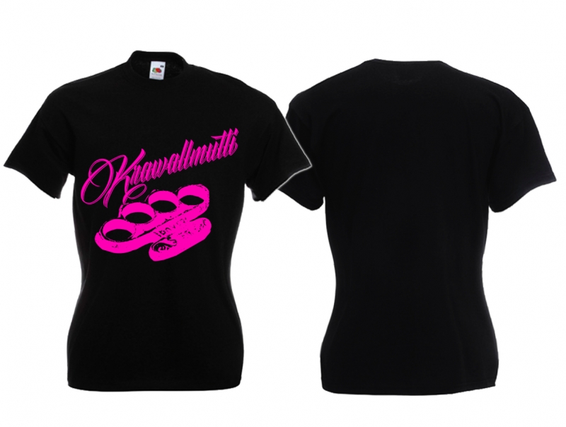 Frauen T-Shirt - Krawallmutti - pink