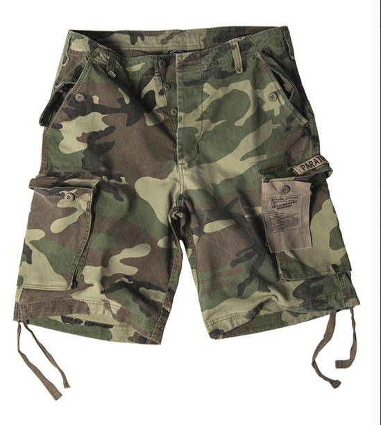 Short - Fallschirmjäger - PREWASH WOODLAND