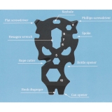 Multitool - 9 in 1 - schwarz (41)